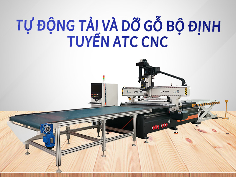 Bộ định tuyến ATC CNC tự động tải và dỡ hàng