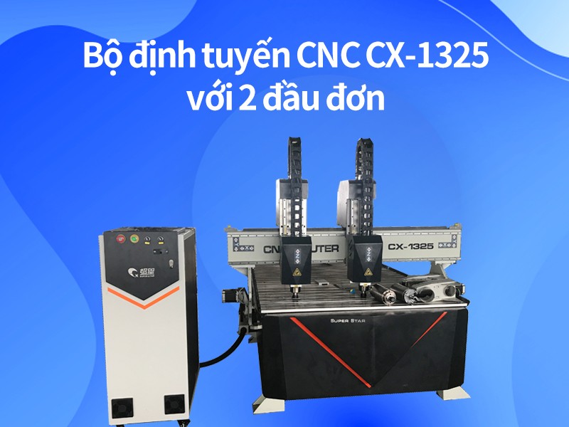 Máy khắc gỗ hai đầu