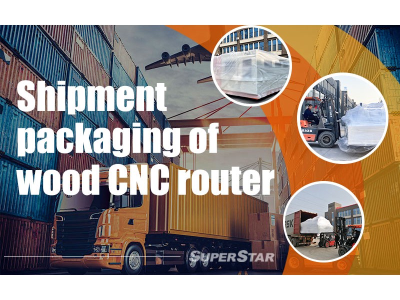 Bộ định tuyến CNC bằng gỗ trong bao bì